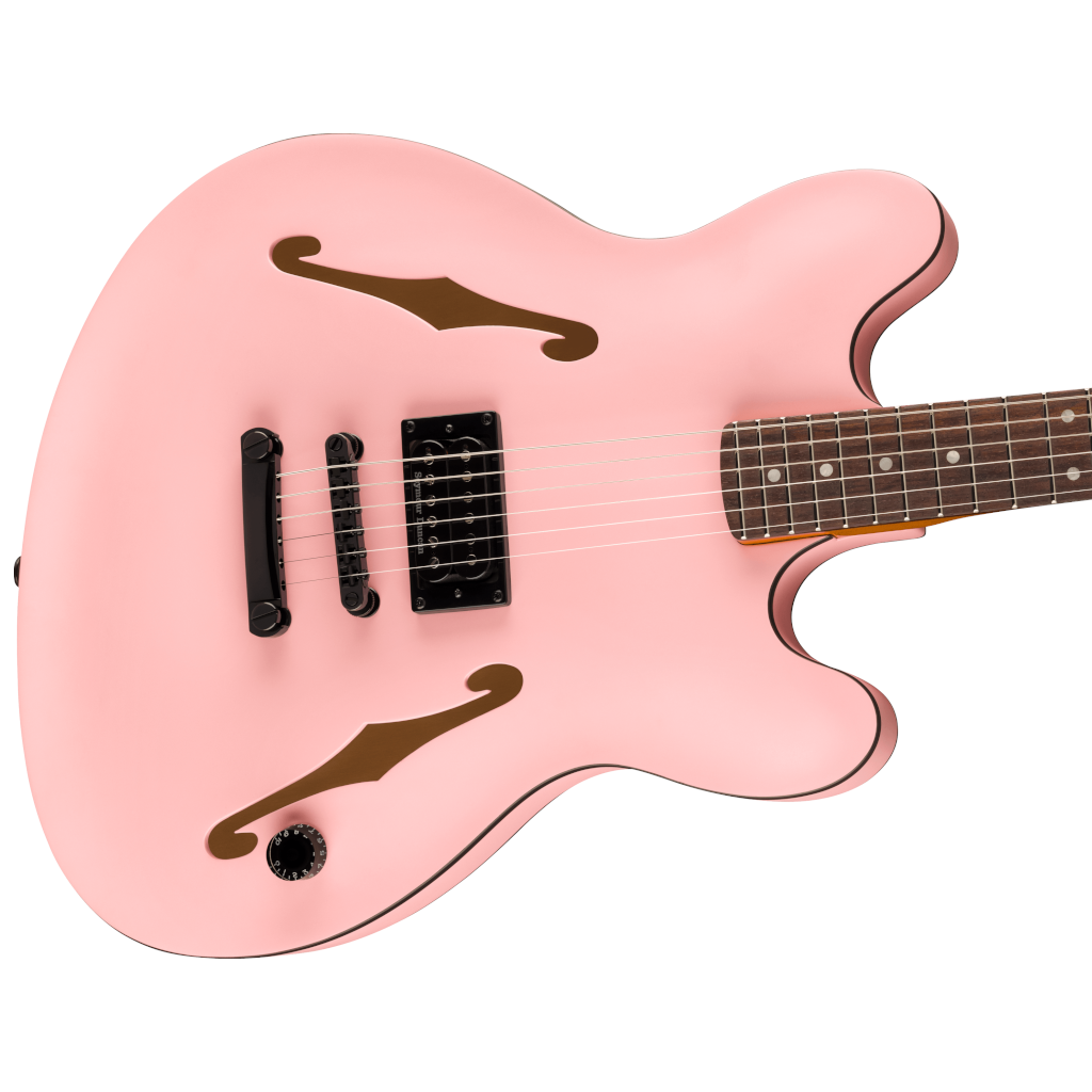 Fender Tom DeLonge Starcaster Semi-hollowbody Electric Guitar - Satin Shell Pink - Image 4