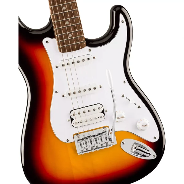 Squier Affinity Series® Stratocaster® Junior HSS Electric Guitar - 3-Color Sunburst - Image 4