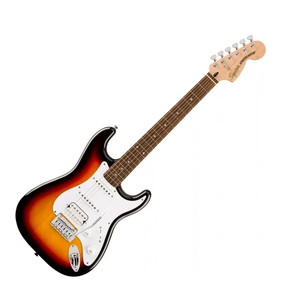 Squier Affinity Series® Stratocaster® Junior HSS Electric Guitar - 3-Color Sunburst - Image 2