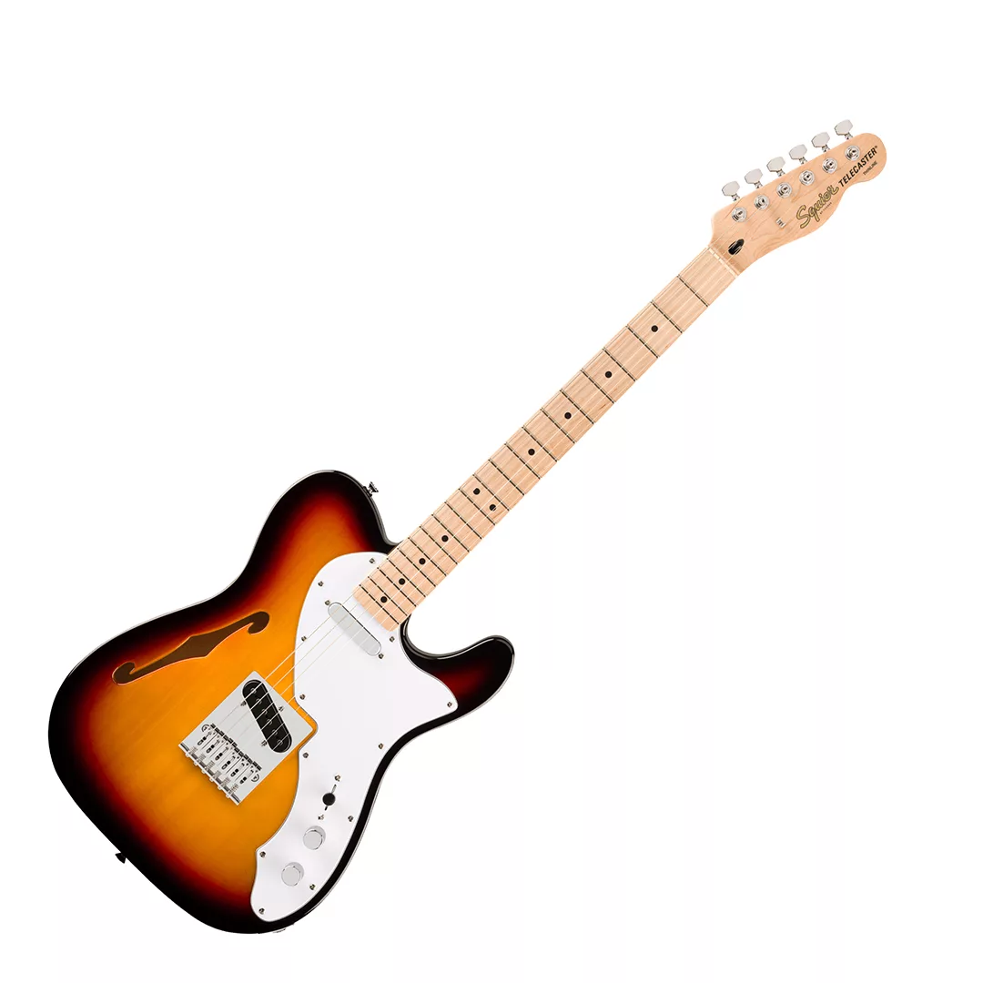 Squier Affinity Series® Telecaster® Thinline Electric Guitar - 3-Color Sunburst - Image 2