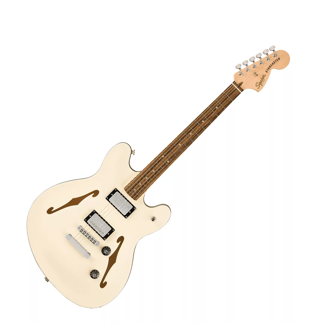 Squier Affinity Series® Starcaster® Deluxe Electric Guitar - Olympic White - Image 2