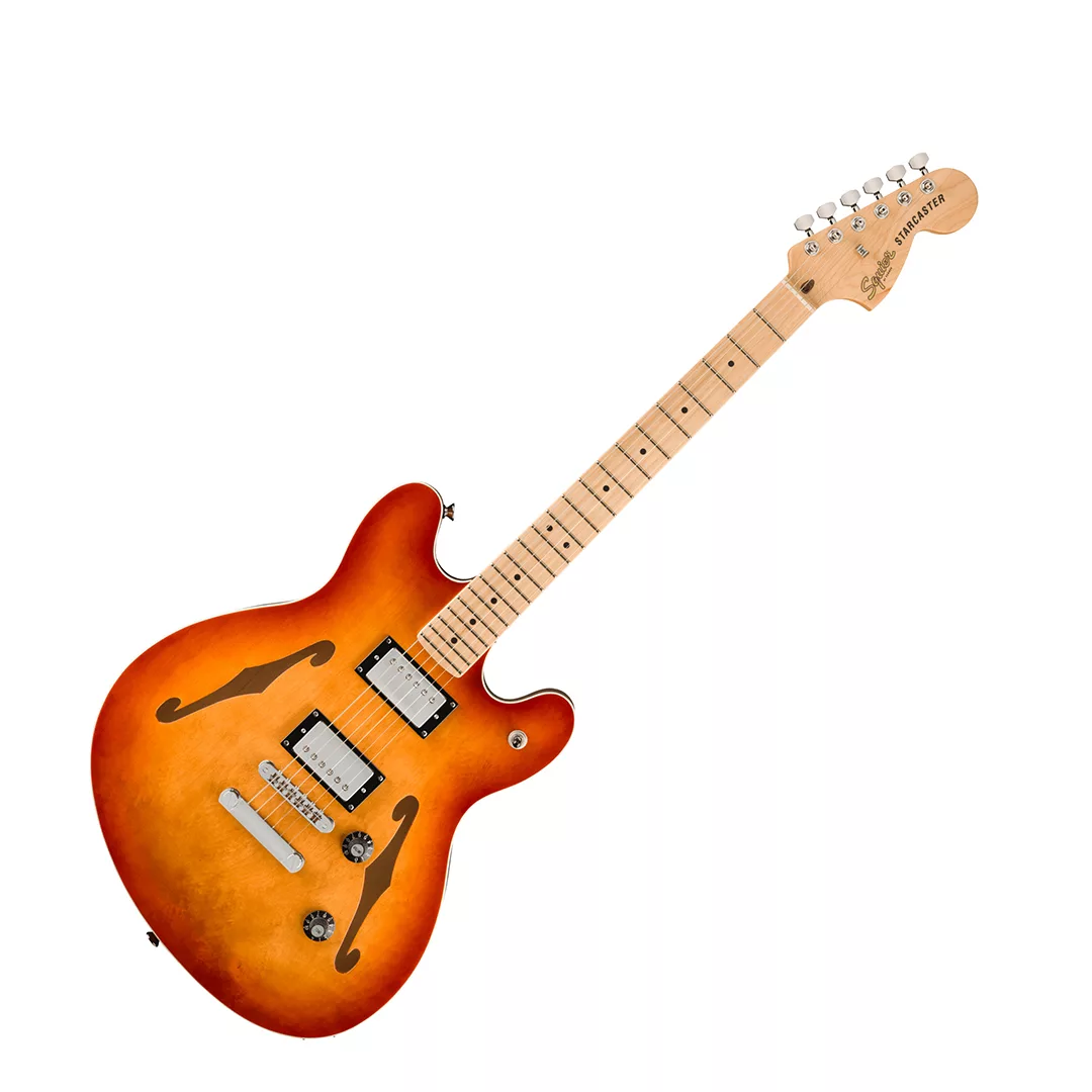 Squier Affinity Series® Starcaster® Deluxe Electric Guitar - Sienna Sunburst - Image 2