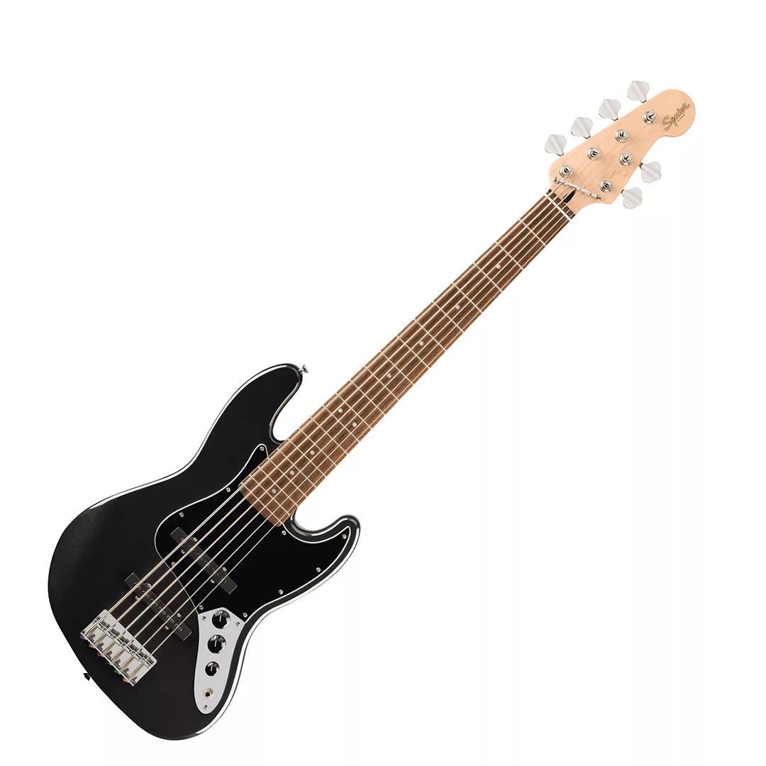 Squier Affinity Series® Jazz Bass® VI Bass Guitar - Black Metallic - Image 2