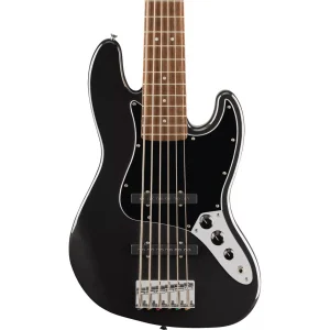 Squier Affinity Series® Jazz Bass® VI Bass Guitar - Black Metallic