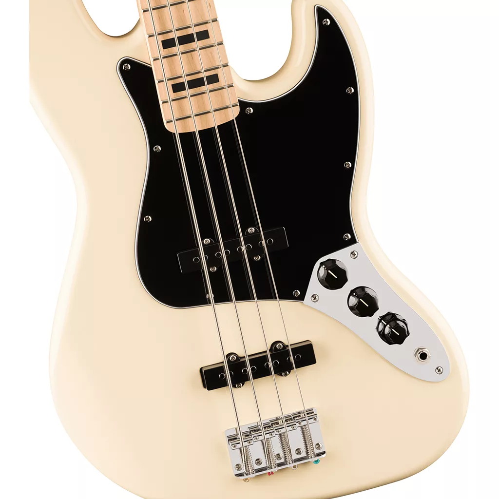 Squier Affinity Series® Active Jazz Bass® Bass Guitar - Olympic White - Image 4