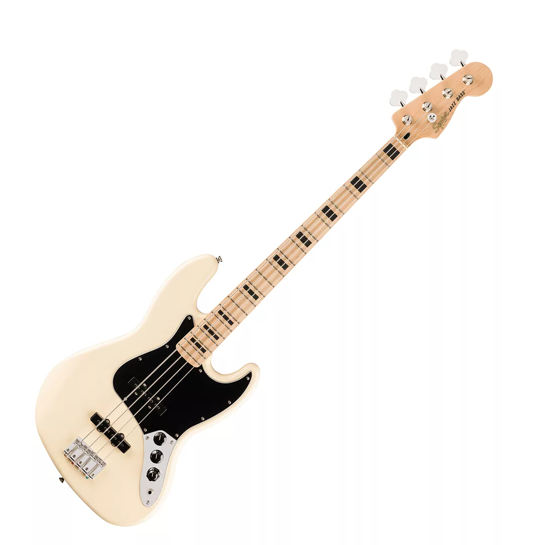 Squier Affinity Series® Active Jazz Bass® Bass Guitar - Olympic White - Image 2