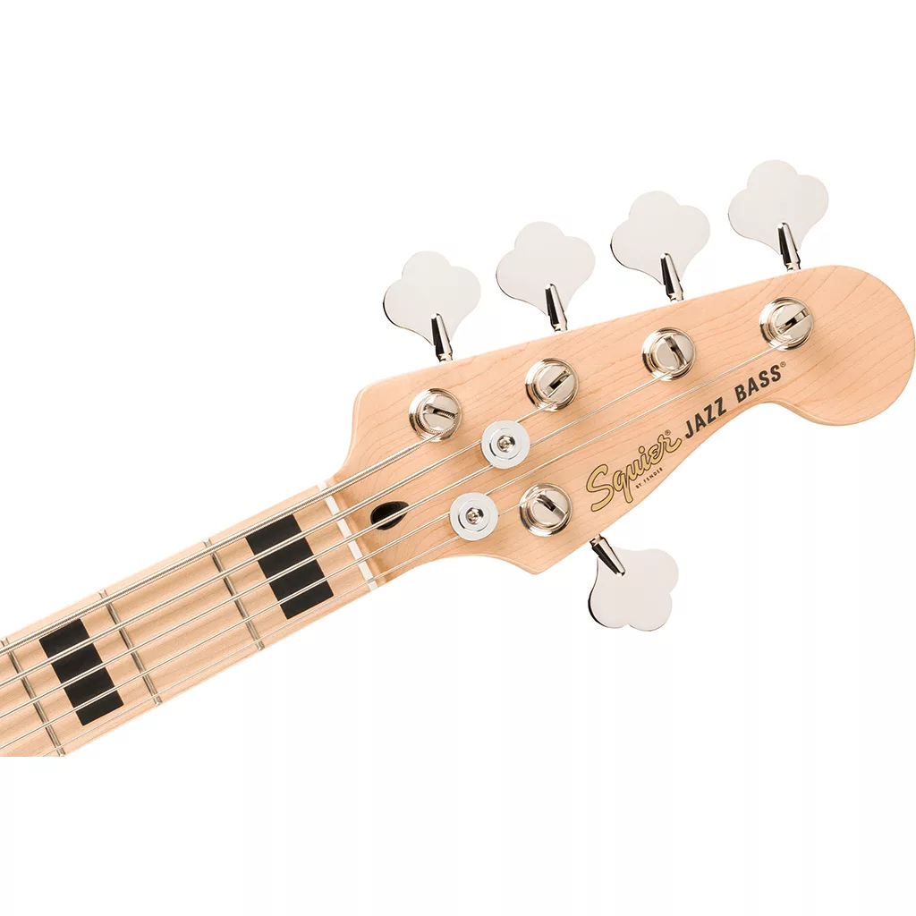 Squier Affinity Series® Active Jazz Bass® V Bass Guitar - Black Metallic - Image 6