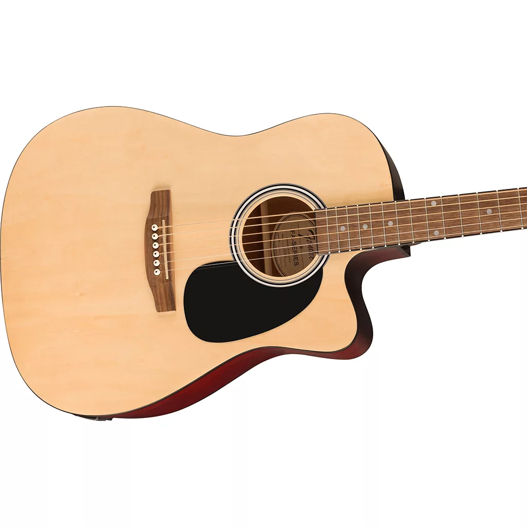 Fender FA-25CE Dreadnought Acoustic Guitar - Natural - Image 5