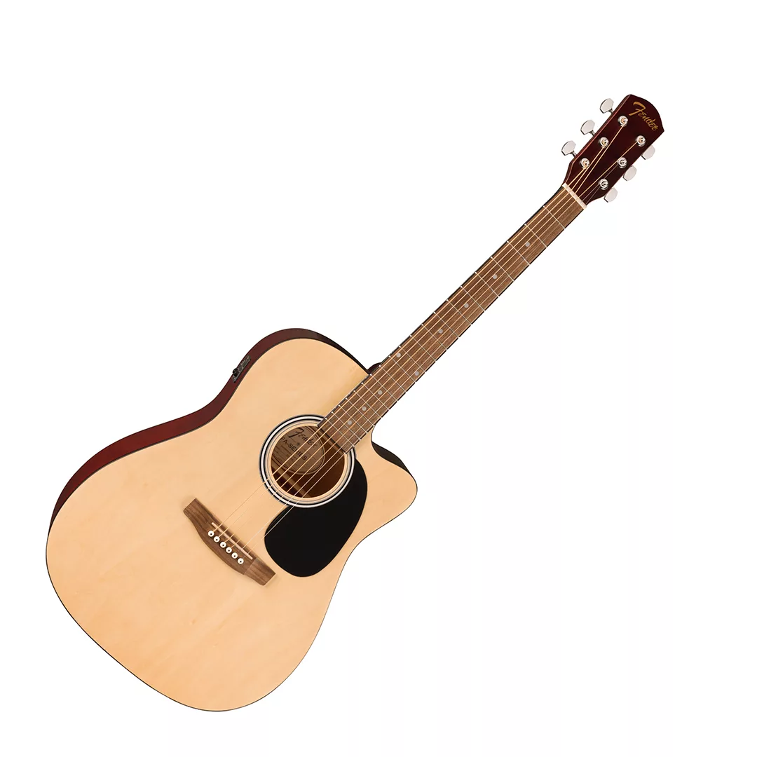 Fender FA-25CE Dreadnought Acoustic Guitar - Natural - Image 4