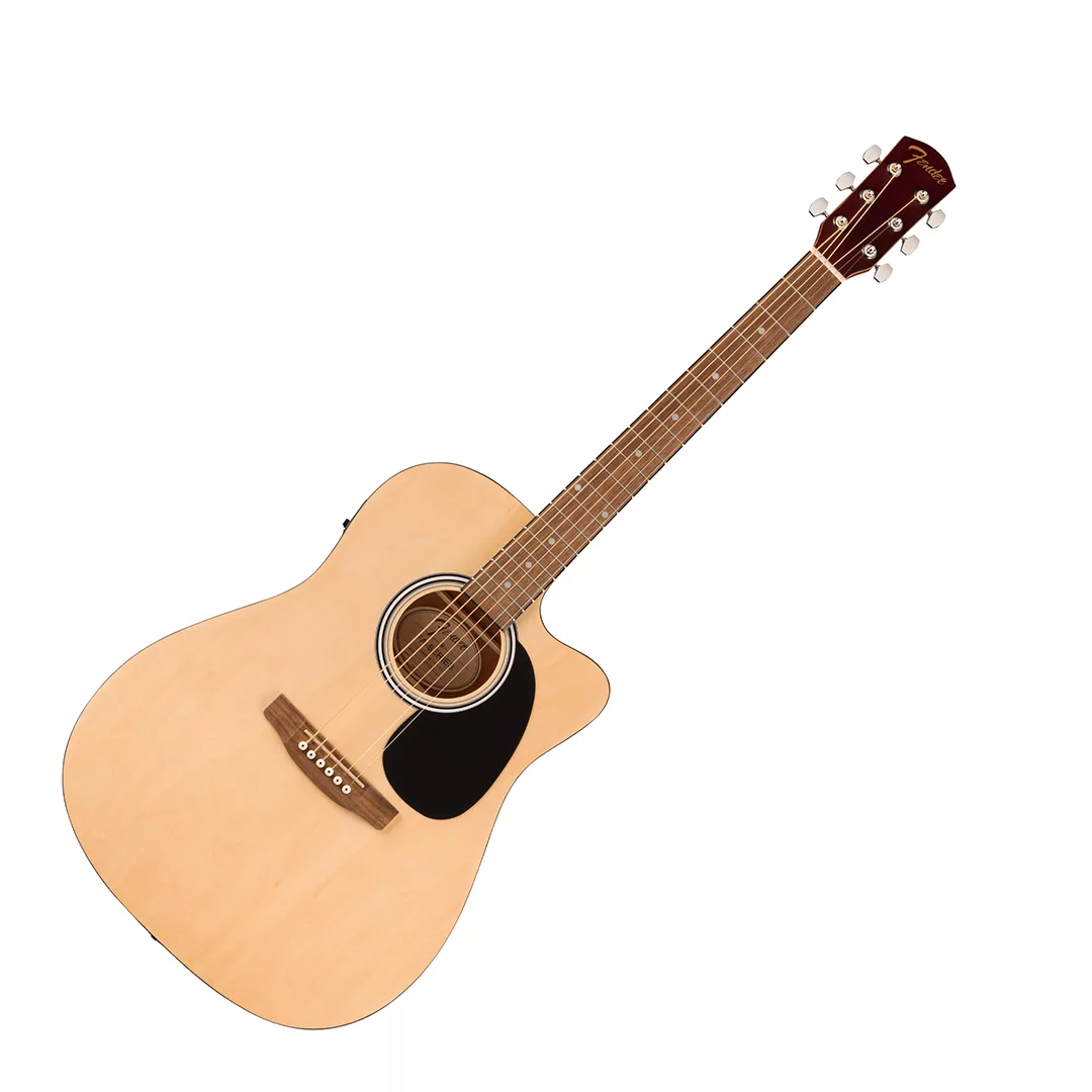 Fender FA-25CE Dreadnought Acoustic Guitar - Natural - Image 2