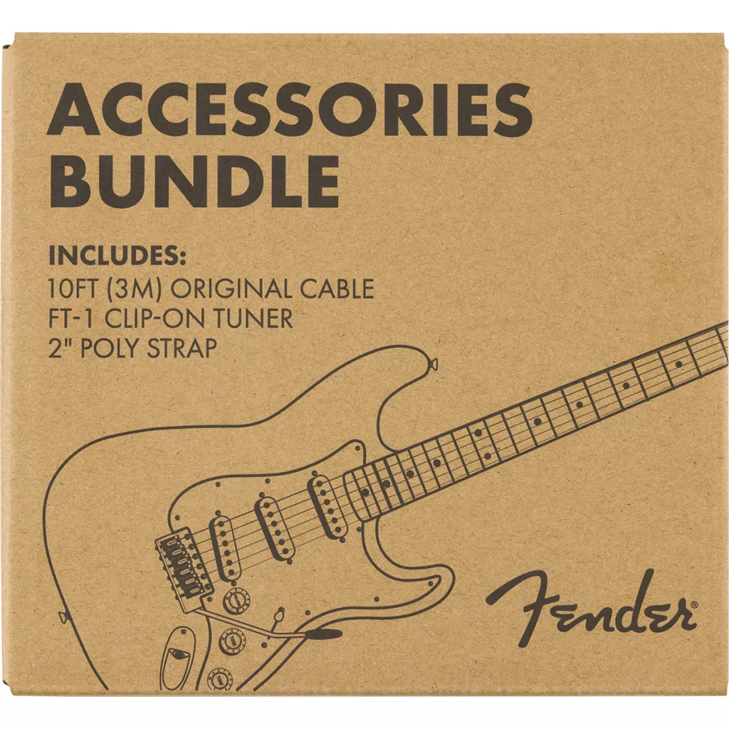 Fender Accessory Essentials Pack - Cable, Clip-On Tuner, Strap - Image 5
