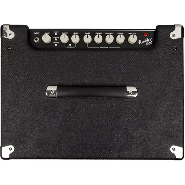 Fender Rumble™ 200 Bass Amplifier - Black and Silver - Image 6