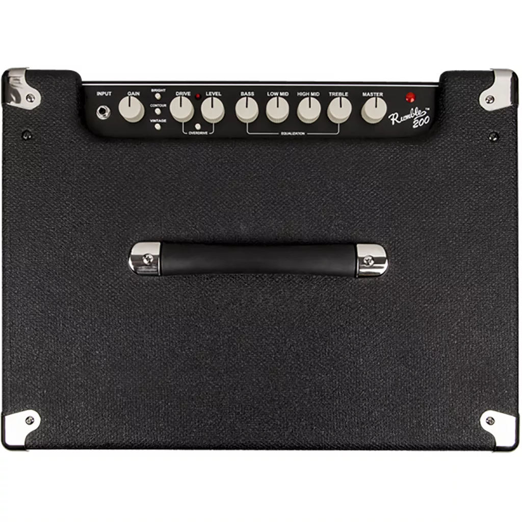 Fender Rumble™ 200 Bass Amplifier - Black and Silver - Image 6