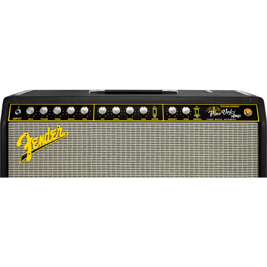 Fender Jack White Pano Verb™ Guitar Amplifier - Black and Yellow - Image 3