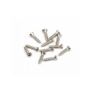 Pickguard/Vintage Bridge Cover Screws, Sheet Metal, 4 X 1/2", Oval Head (12)