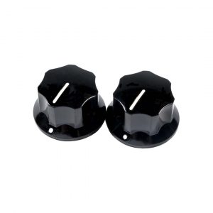 Pure Vintage 1965 Jaguar® Skirted Knobs, (2), Black