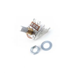 250K Audio Taper Snap-In Potentiometer, Solid Shaft