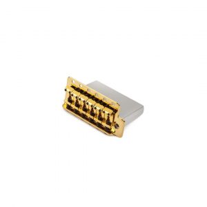 Vintage-Style Strat® Bridge Assembly, (2-3/16" Spacing), Gold