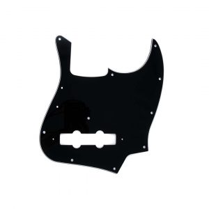Pure Vintage Pickguard, Jazz Bass® '70s, 10-Hole Mount, Black, 3-Ply