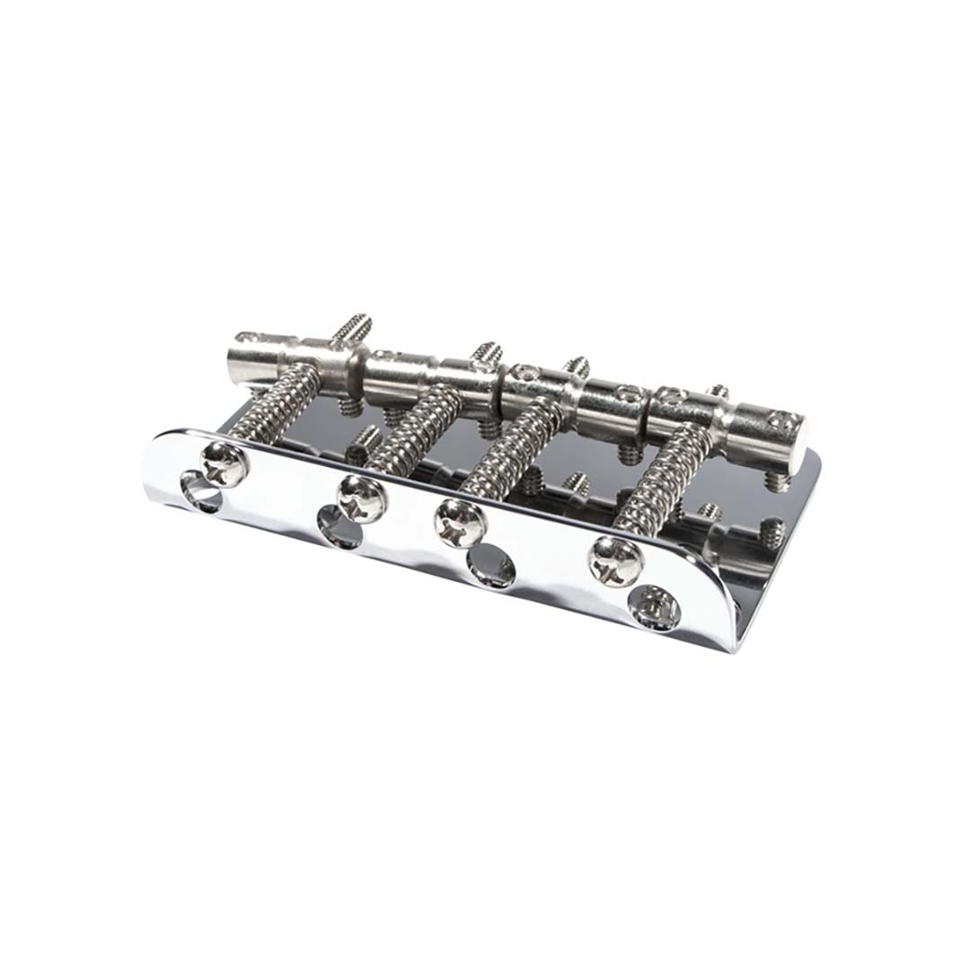 Pure Vintage '70s Jazz Bass® Bridge Assembly, Chrome