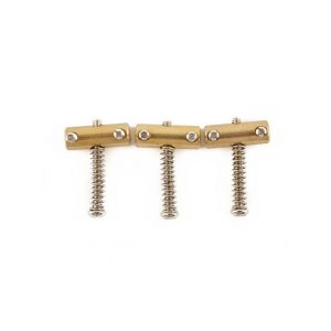 American Vintage Telecaster® Compensated Bridge Saddles, Brass