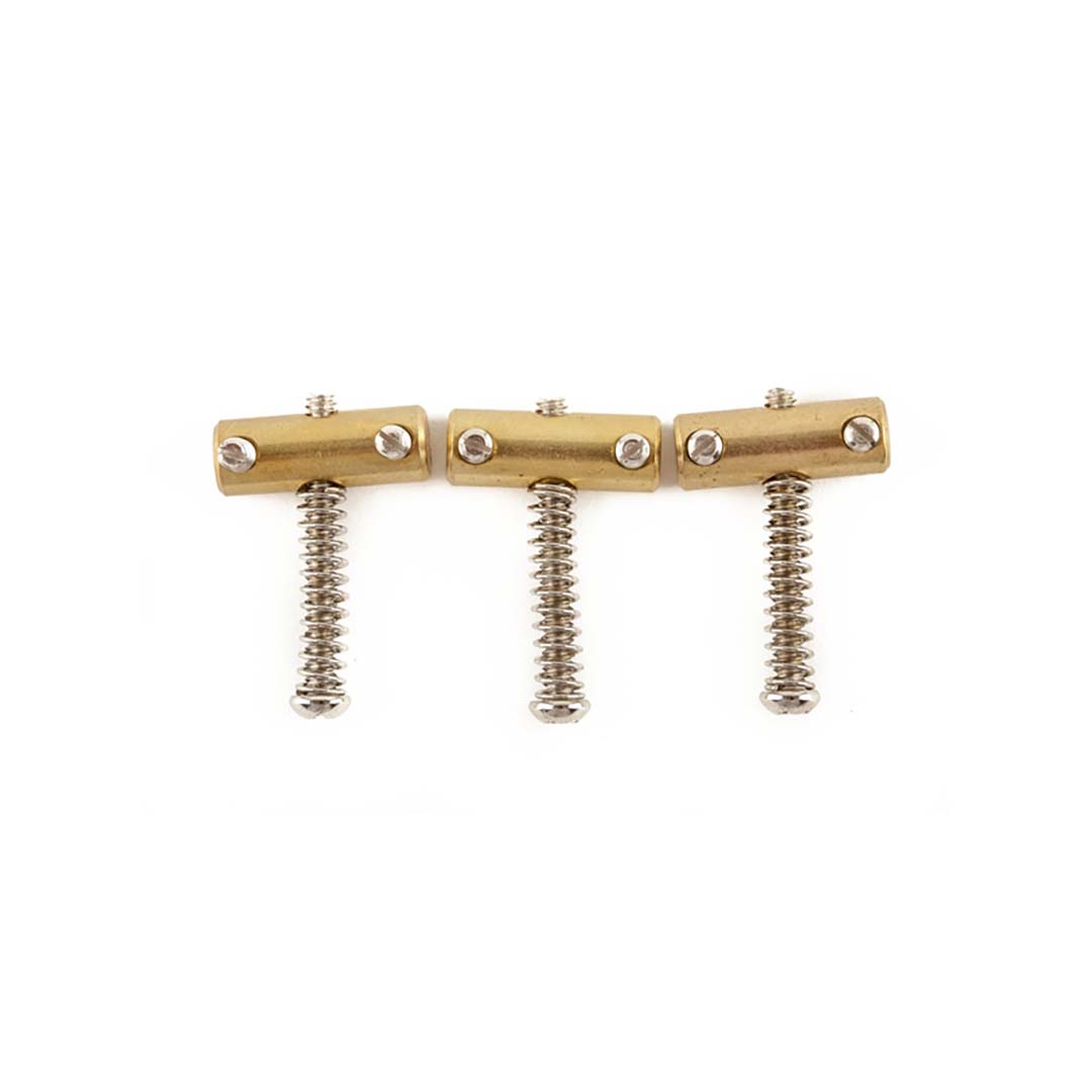 American Vintage Telecaster® Compensated Bridge Saddles, Brass