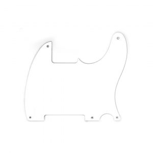 50's Esquire Pickguard, White, 1-Ply, 5-Hole Mount