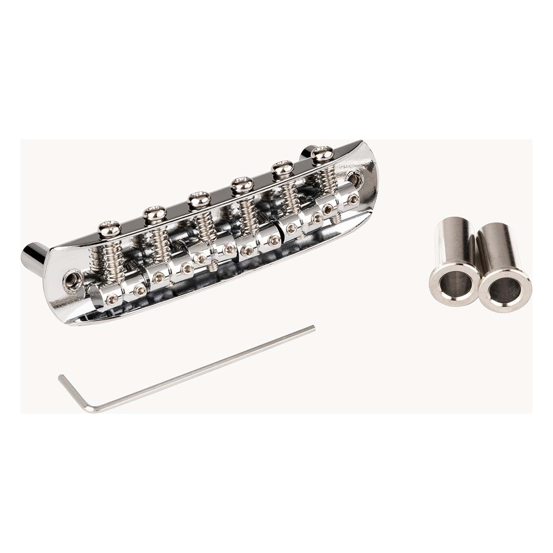 Mustang Fully-Adjustable Guitar Bridge (Japan), Chrome