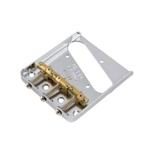 3-Saddle American Vintage "Hot Rod" Telecaster® Bridge Assembly with Compensated Brass Saddles, Nickel