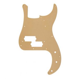 Pure Vintage Pickguard, '58 P Bass®, 10-Hole Mount, Gold Anodized, Lacquer Finish