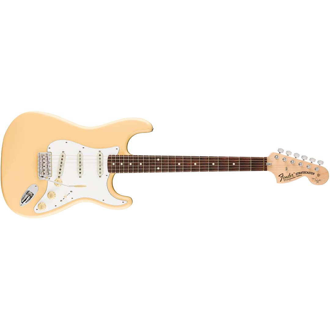 Yngwie Malmsteen Stratocaster®, Scalloped Rosewood Fingerboard, Vintage White - Image 2