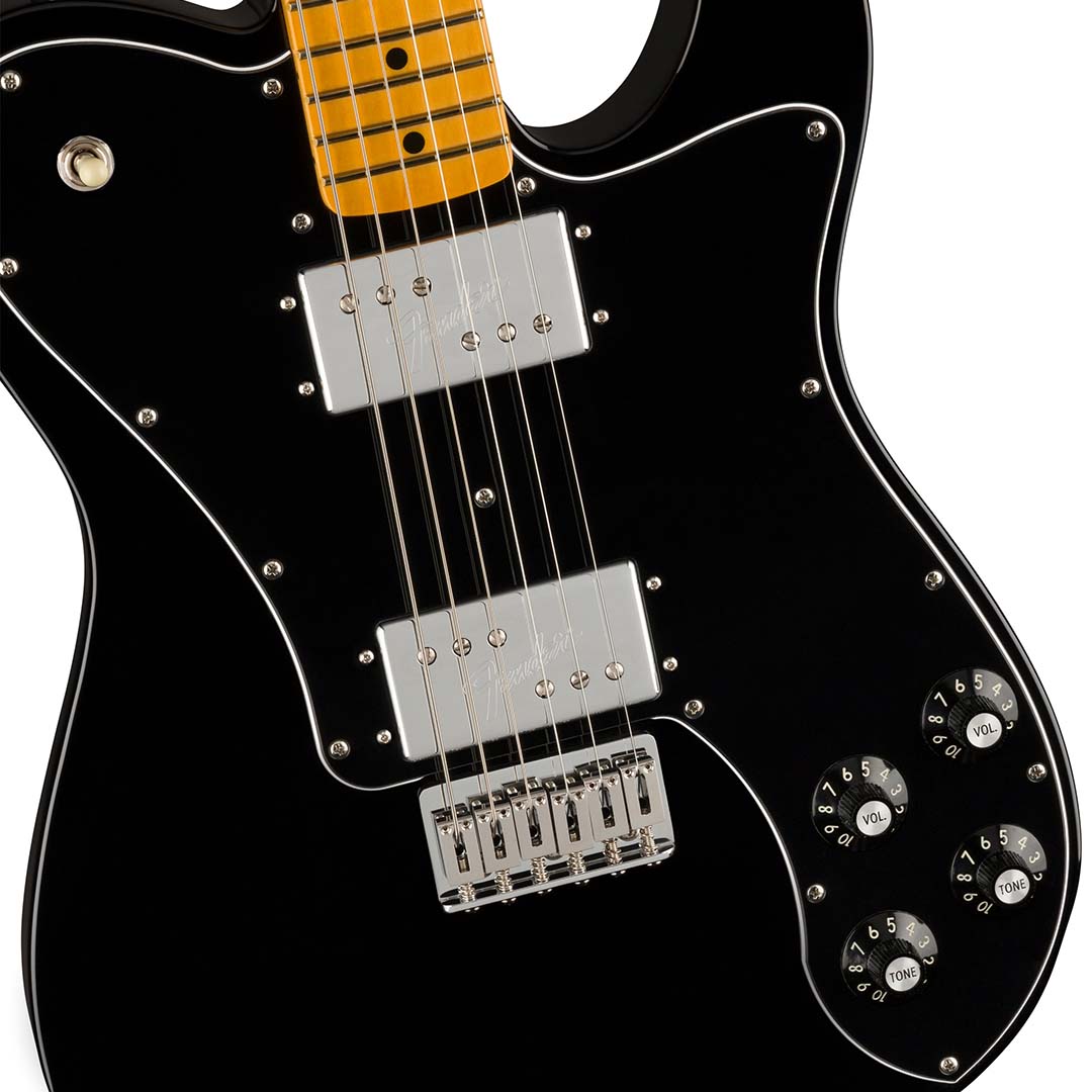 American Vintage II 1975 Telecaster® Deluxe, Maple Fingerboard, Black - Image 4