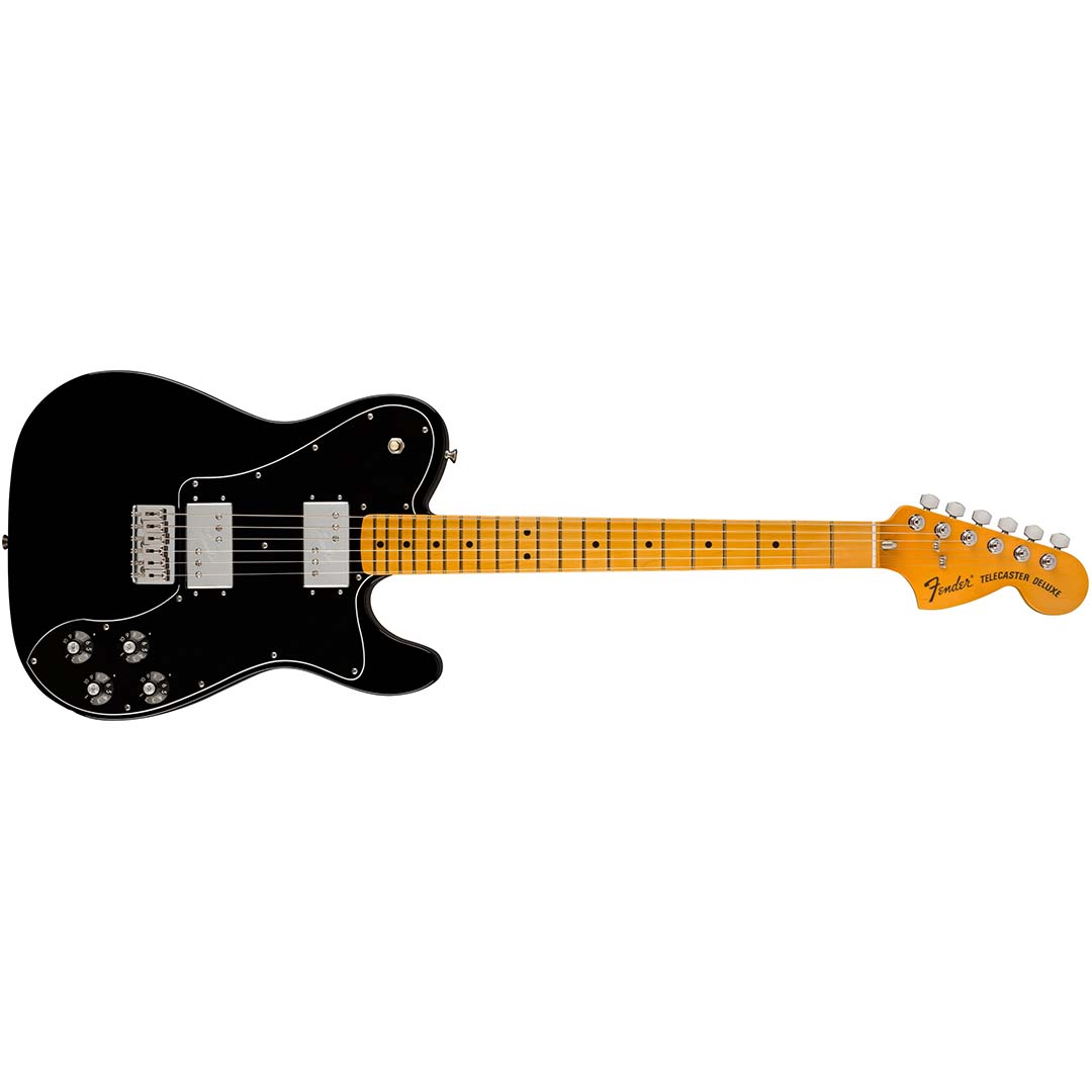 American Vintage II 1975 Telecaster® Deluxe, Maple Fingerboard, Black - Image 2