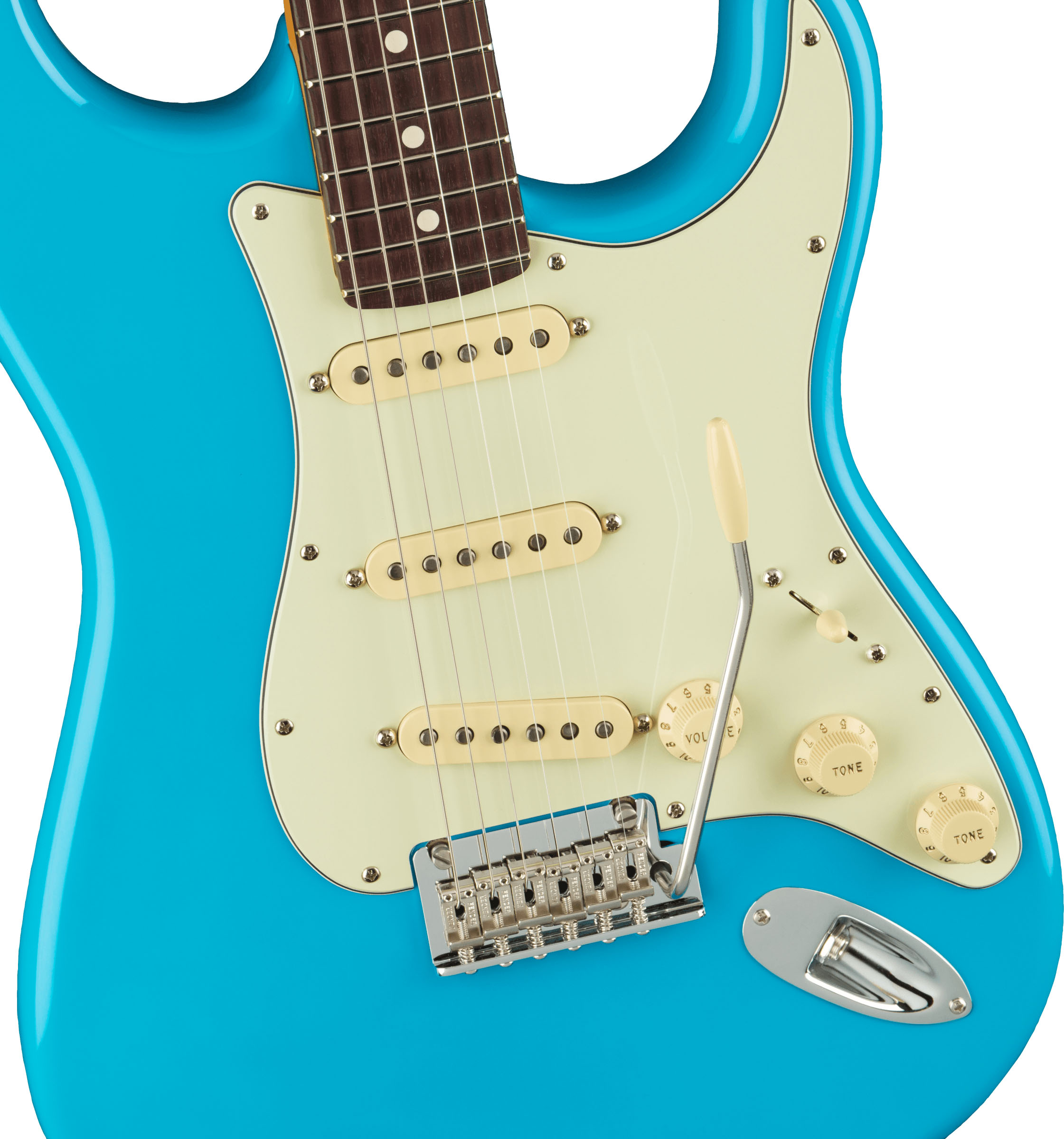 American Professional II Stratocaster®, Rosewood Fingerboard, Miami Blue - Image 4