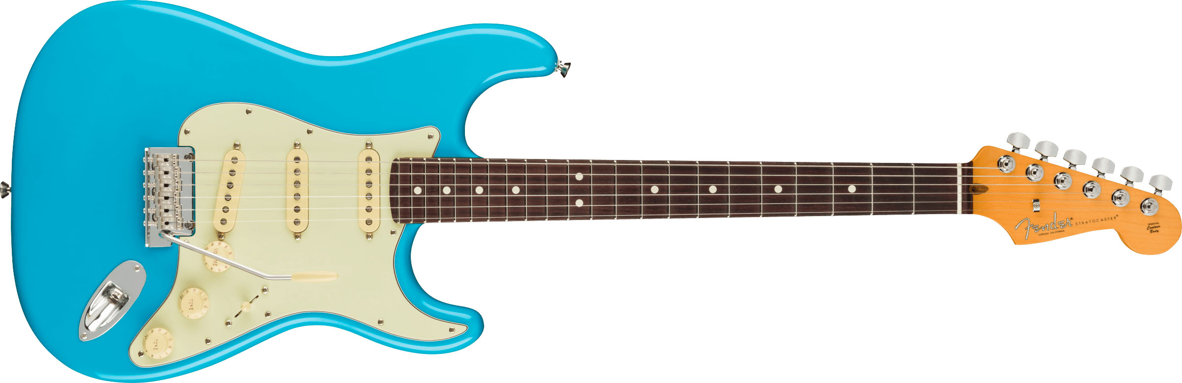 American Professional II Stratocaster®, Rosewood Fingerboard, Miami Blue - Image 2