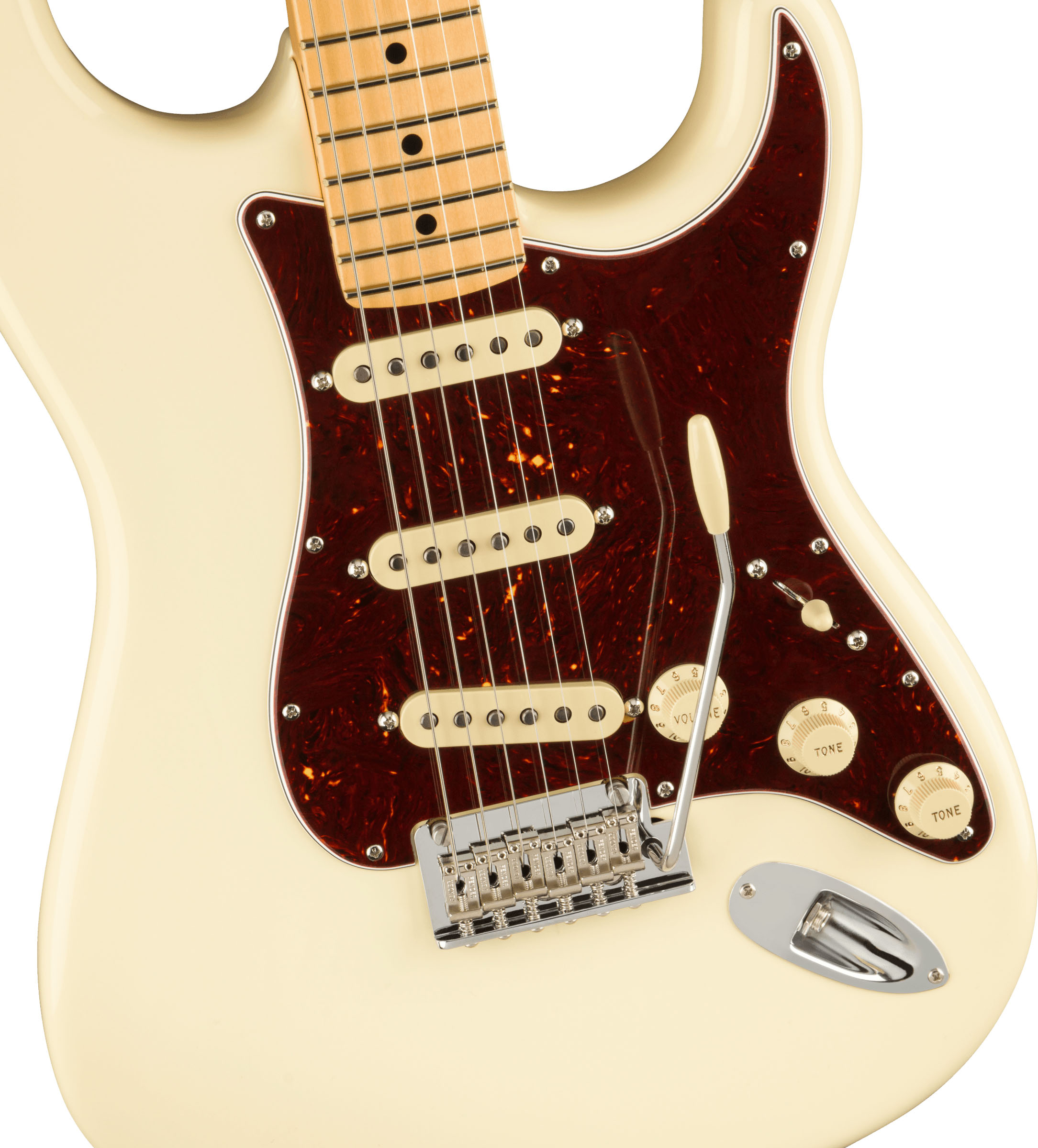 American Professional II Stratocaster®, Maple Fingerboard, Olympic White - Image 4