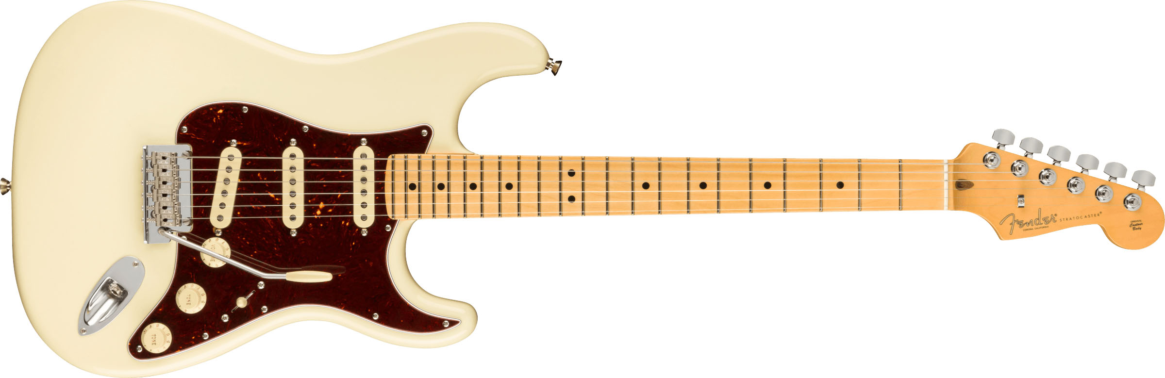 American Professional II Stratocaster®, Maple Fingerboard, Olympic White - Image 2
