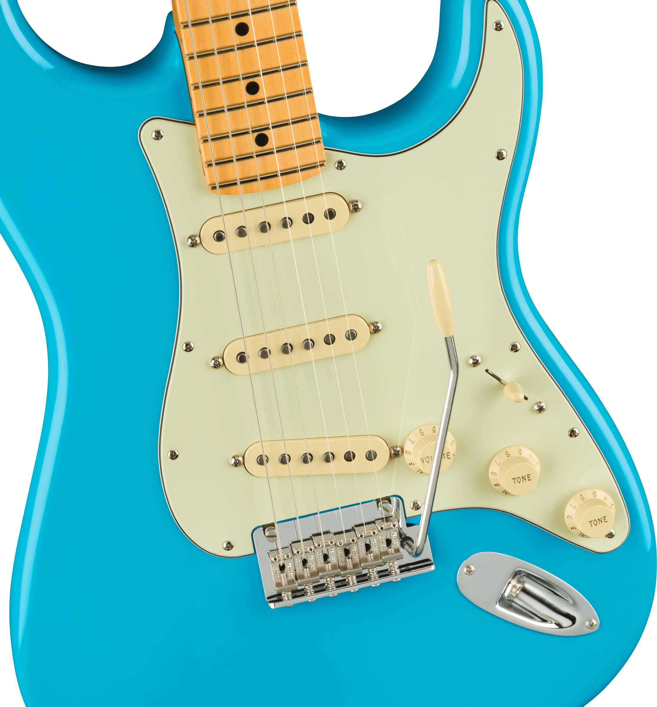American Professional II Stratocaster®, Maple Fingerboard, Miami Blue - Image 4