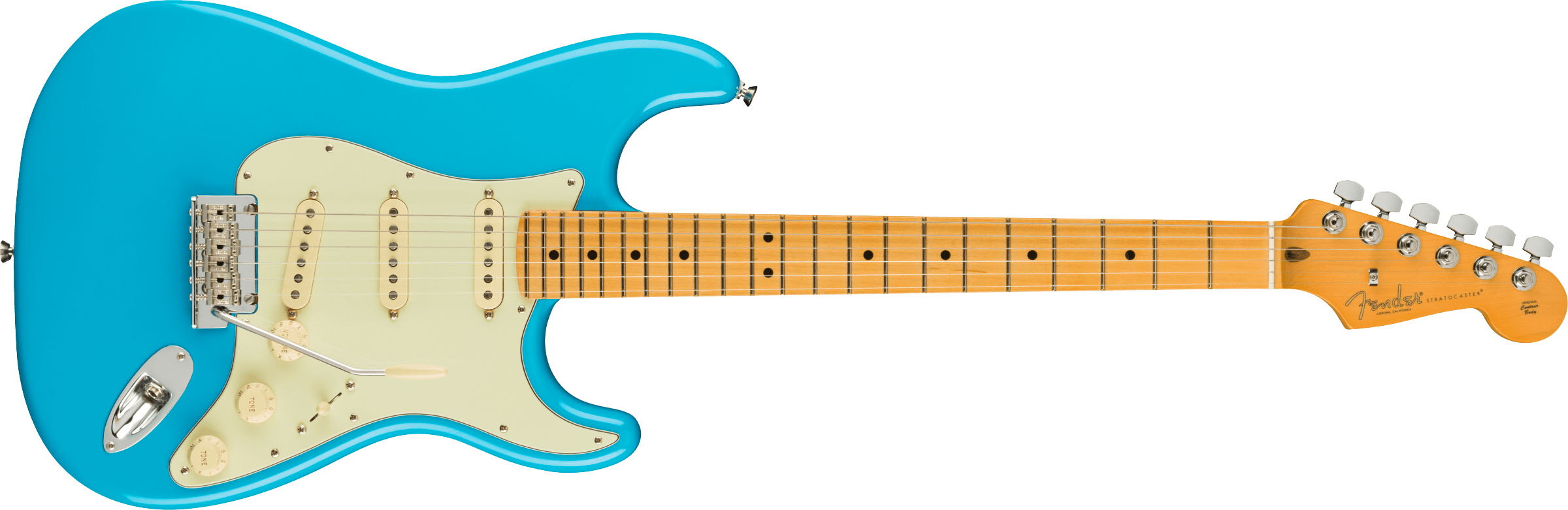American Professional II Stratocaster®, Maple Fingerboard, Miami Blue - Image 2