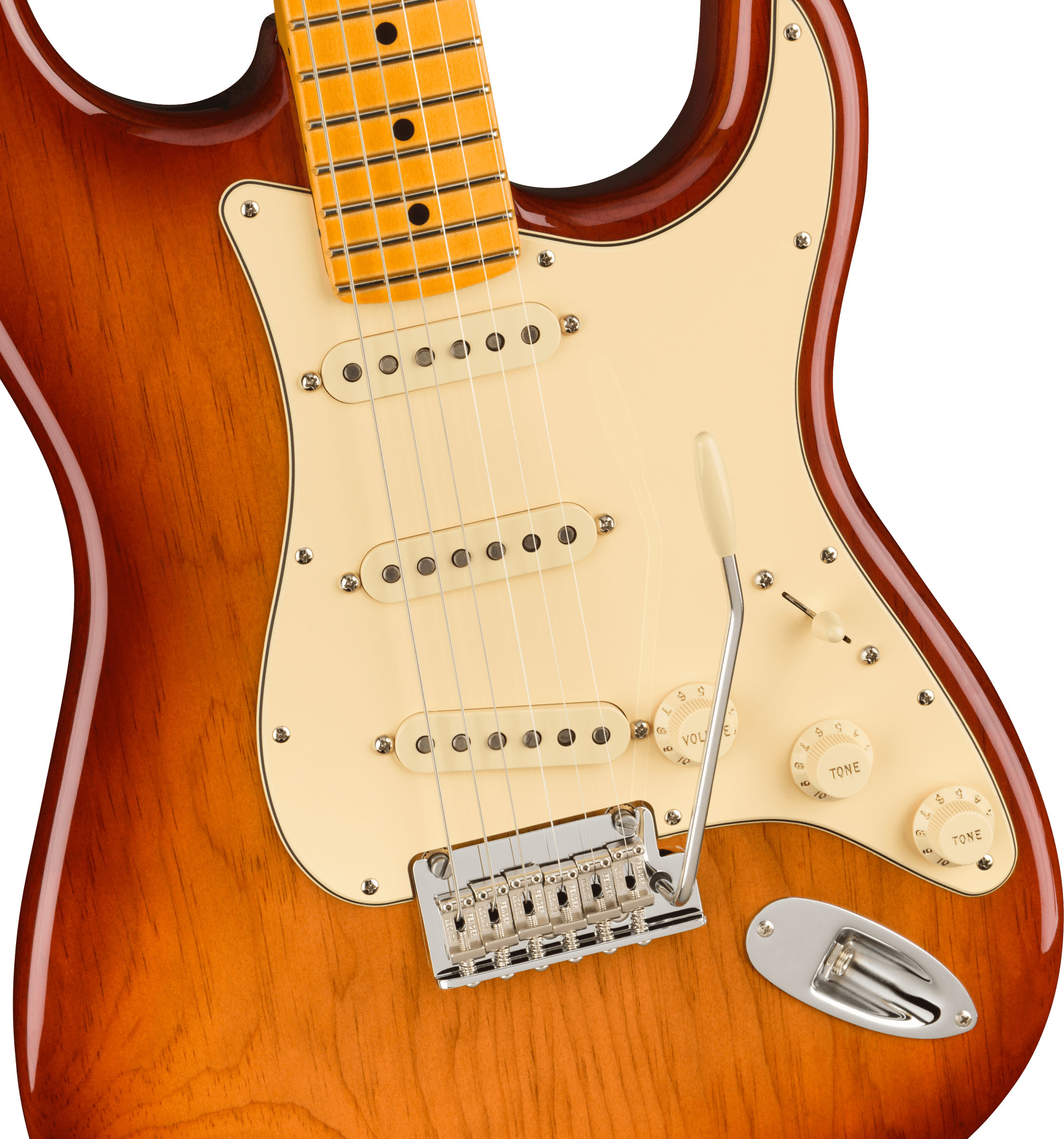 American Professional II Stratocaster®, Maple Fingerboard, Sienna Sunburst - Image 4
