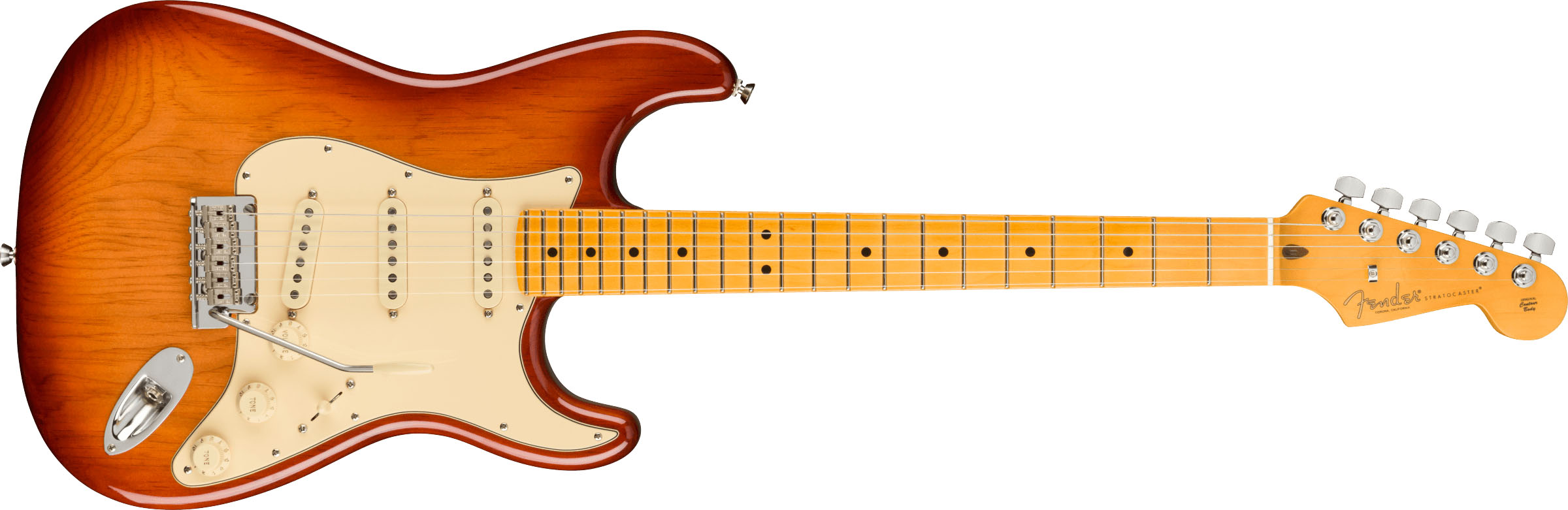 American Professional II Stratocaster®, Maple Fingerboard, Sienna Sunburst - Image 2
