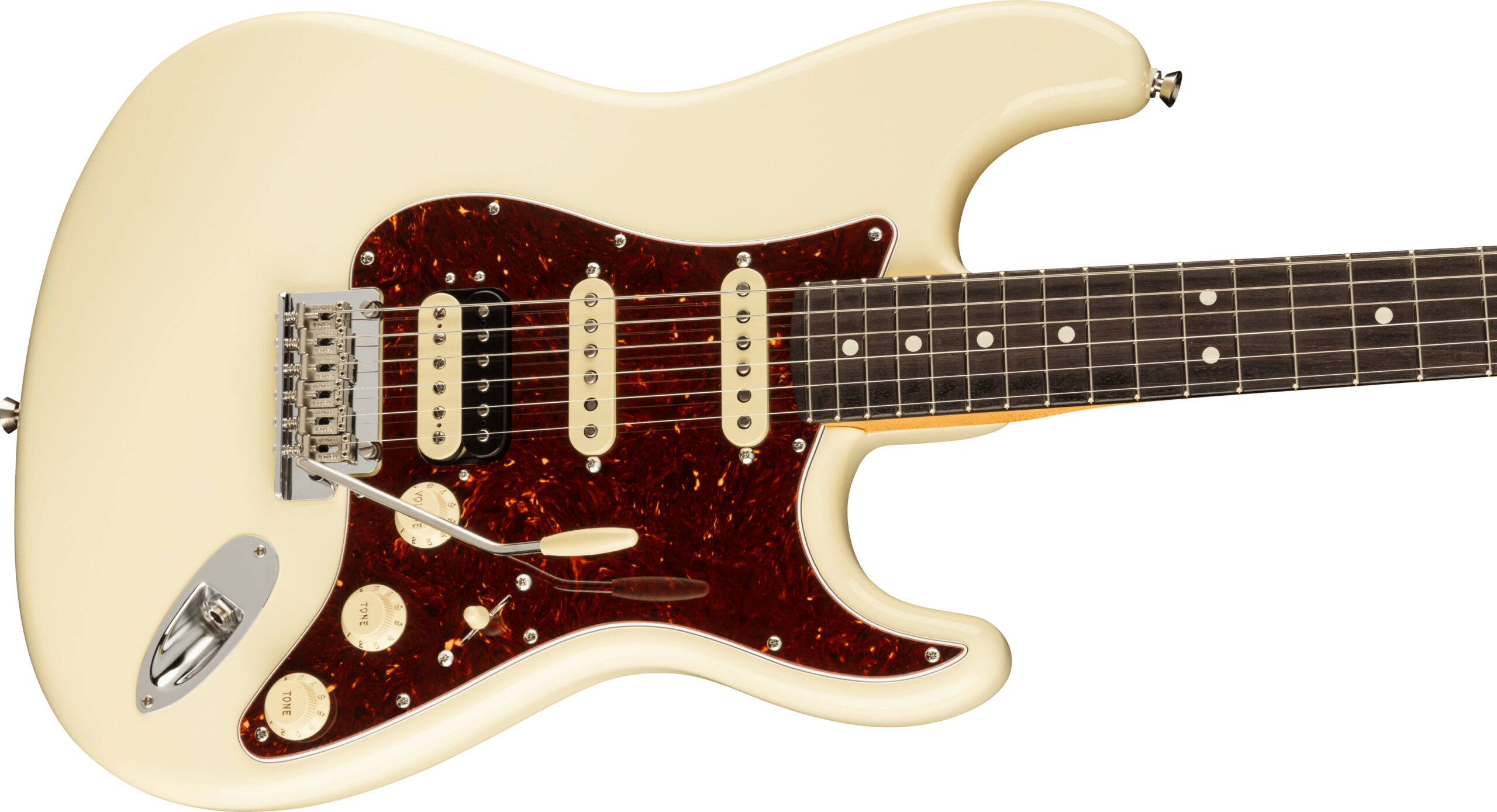 American Professional II Stratocaster® HSS, Rosewood Fingerboard, Olympic White - Image 5