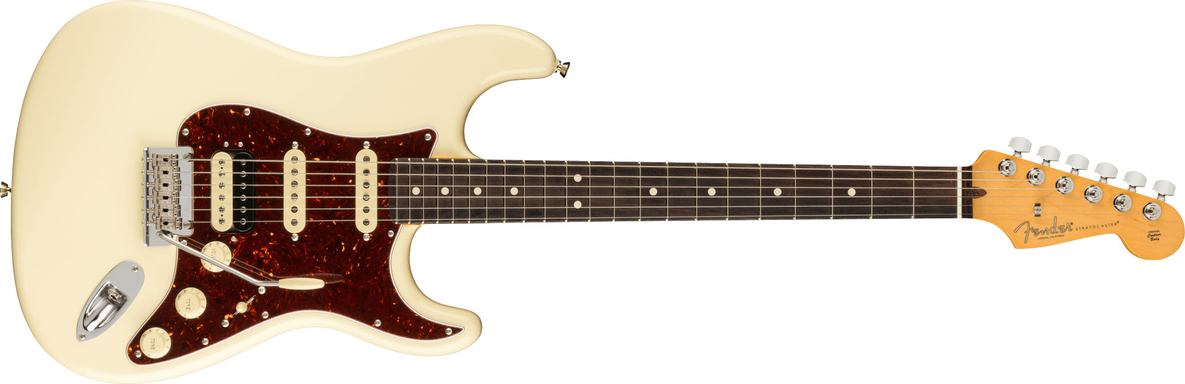 American Professional II Stratocaster® HSS, Rosewood Fingerboard, Olympic White - Image 2