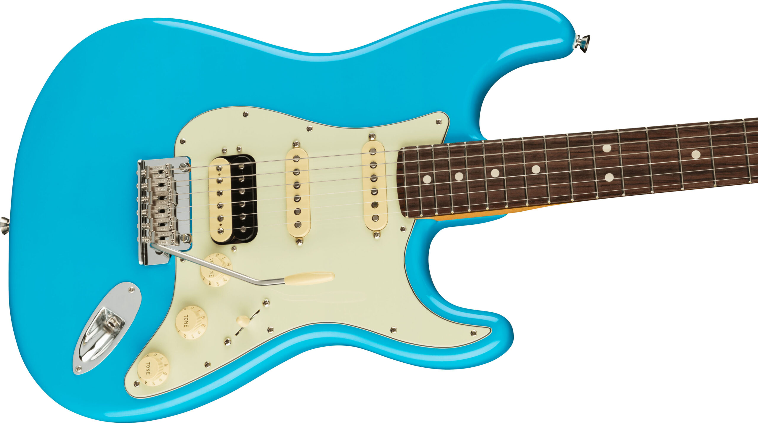 American Professional II Stratocaster® HSS, Rosewood Fingerboard, Miami Blue - Image 5