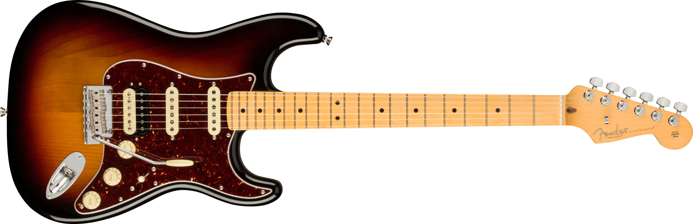 American Professional II Stratocaster® HSS, Maple Fingerboard, 3-Color Sunburst - Image 2