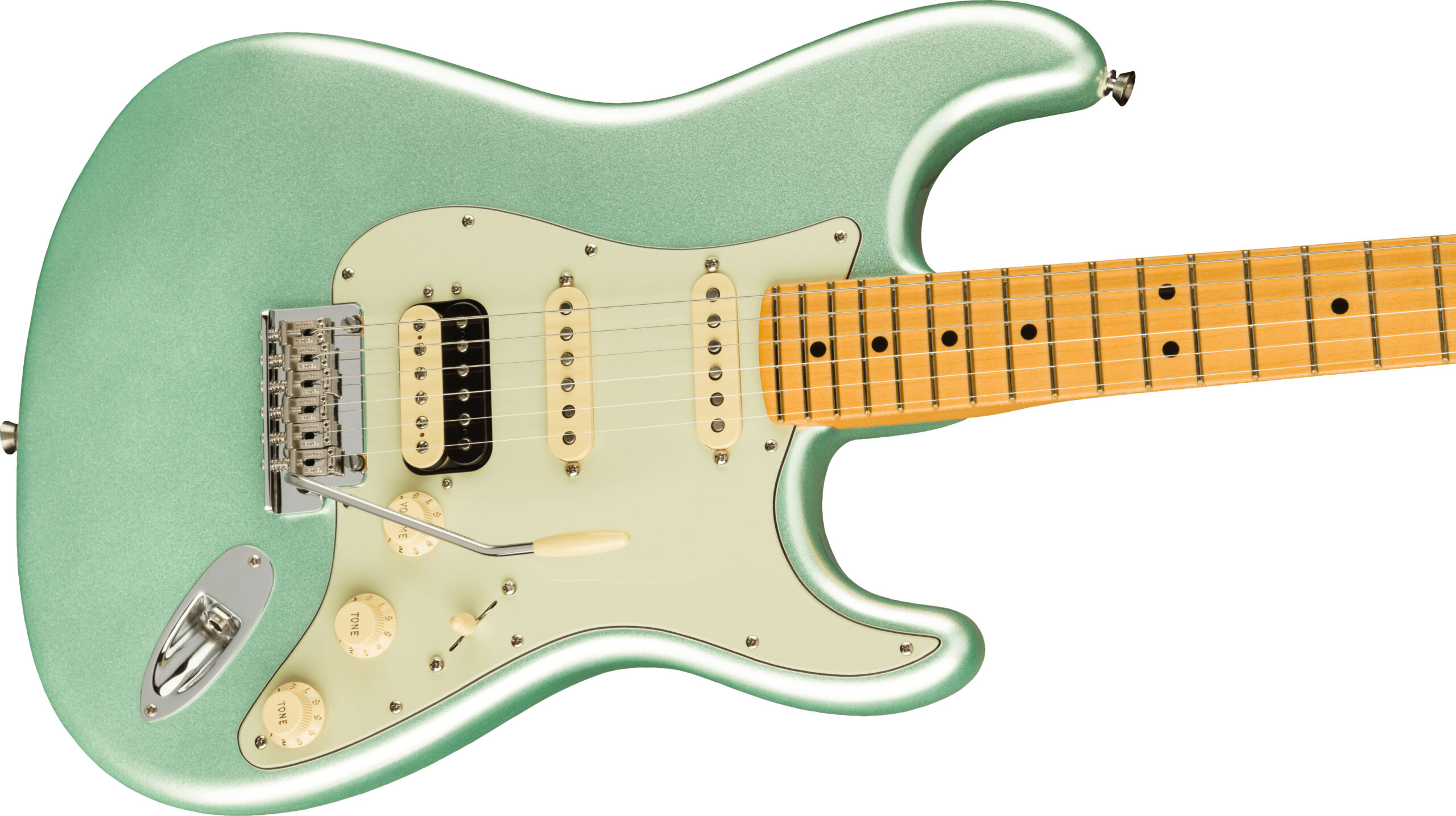 American Professional II Stratocaster® HSS, Maple Fingerboard, Mystic Surf Green - Image 5