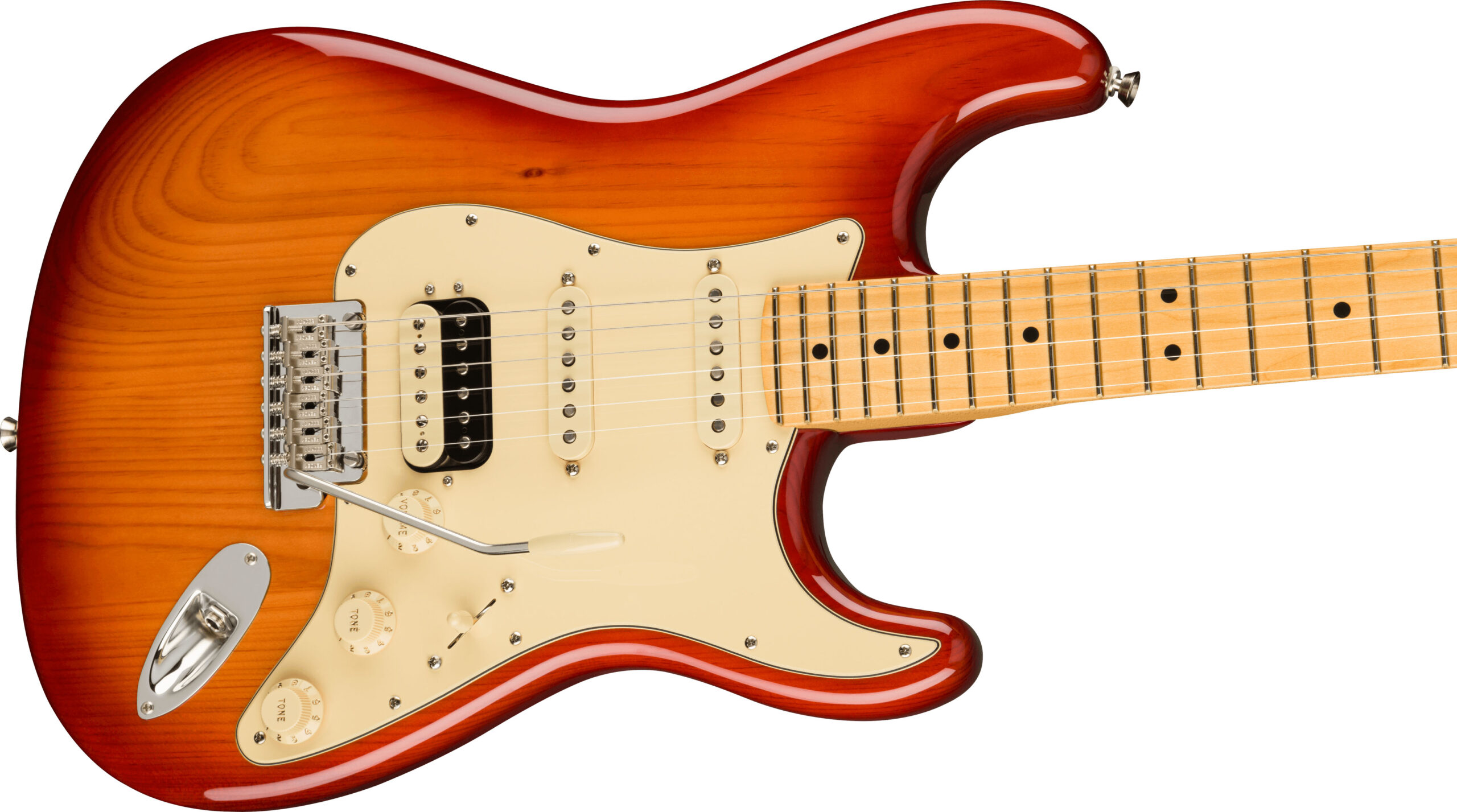 American Professional II Stratocaster® HSS, Maple Fingerboard, Sienna Sunburst - Image 5