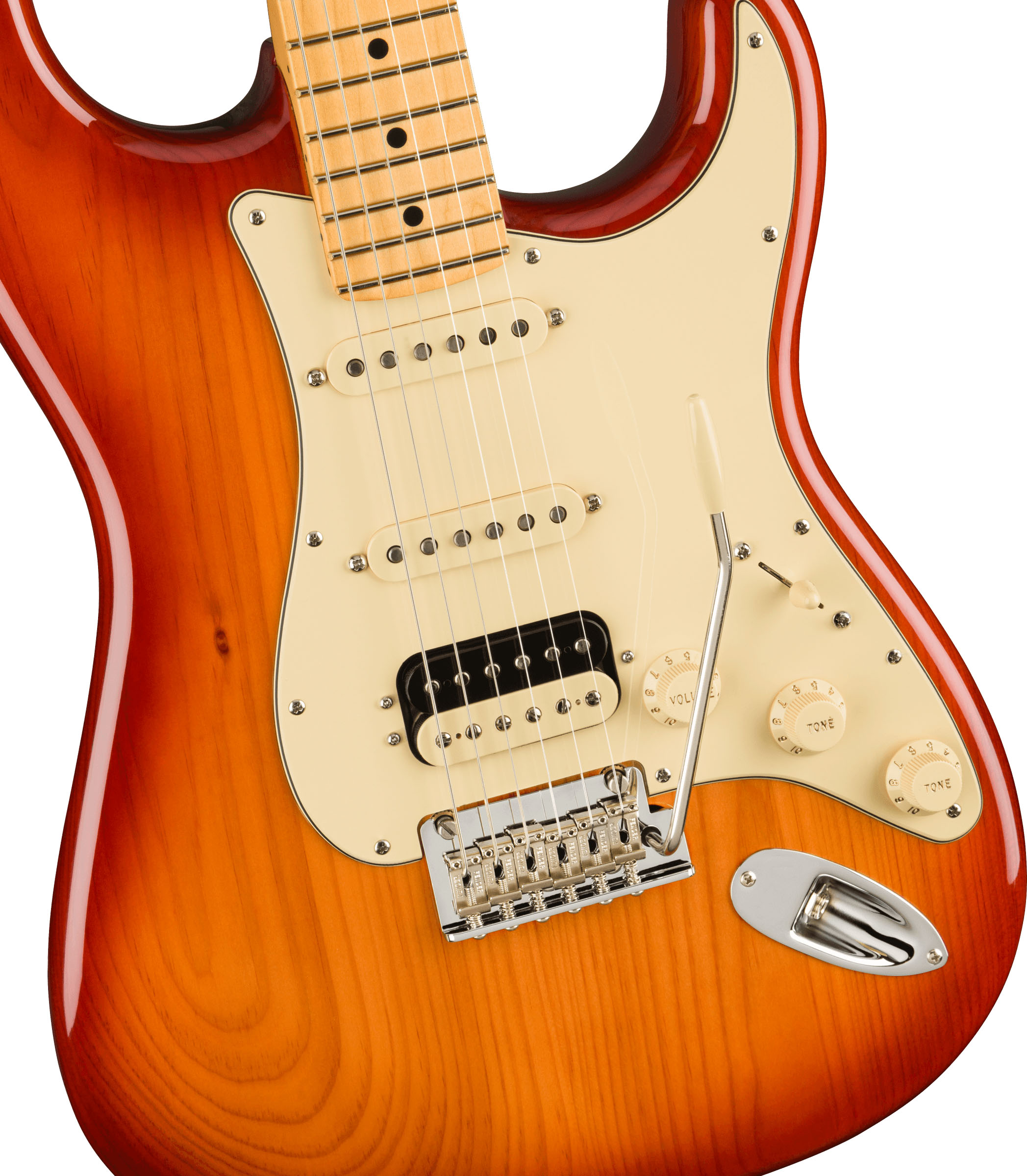 American Professional II Stratocaster® HSS, Maple Fingerboard, Sienna Sunburst - Image 4