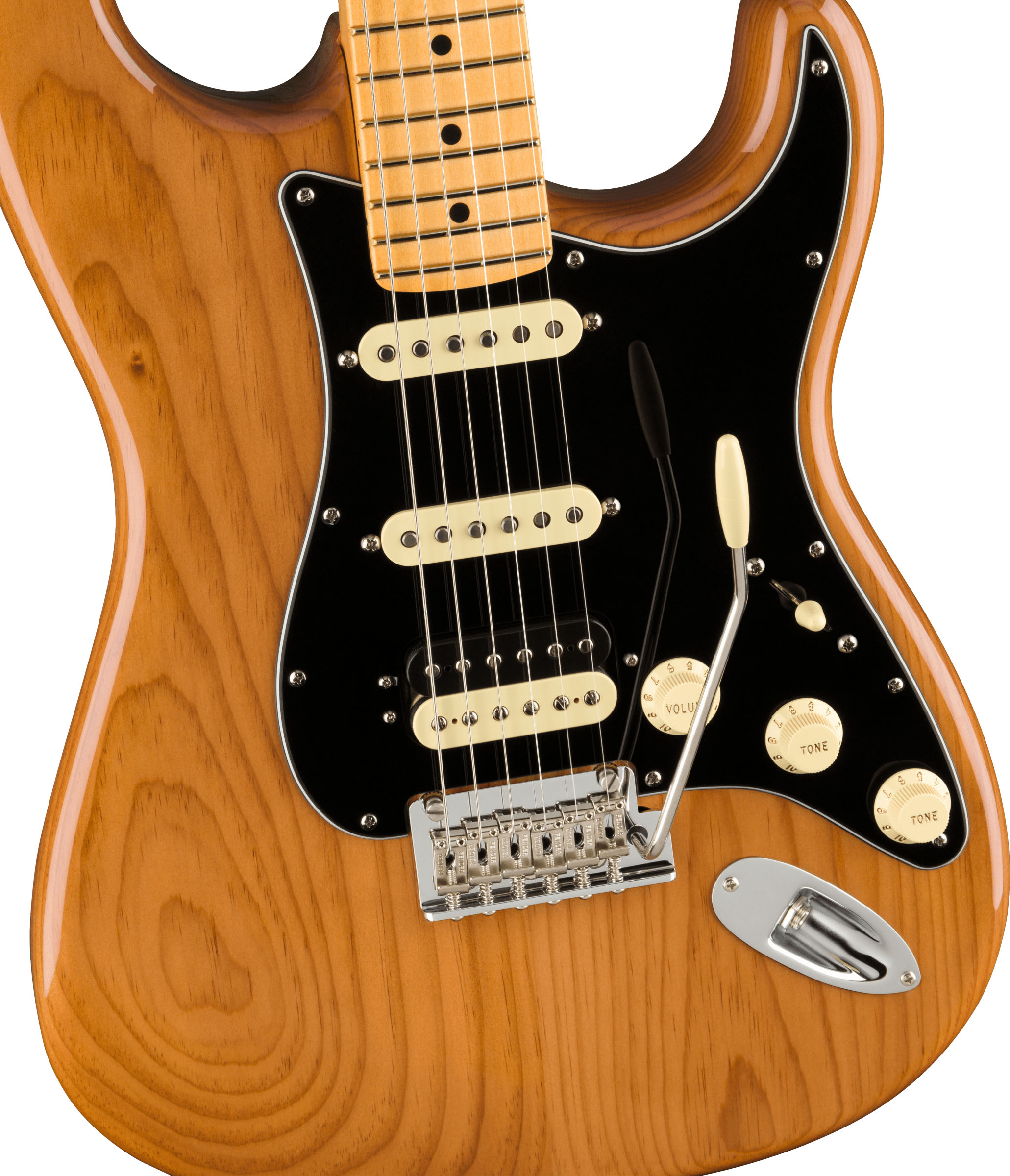 American Professional II Stratocaster® HSS, Maple Fingerboard, Roasted Pine - Image 4