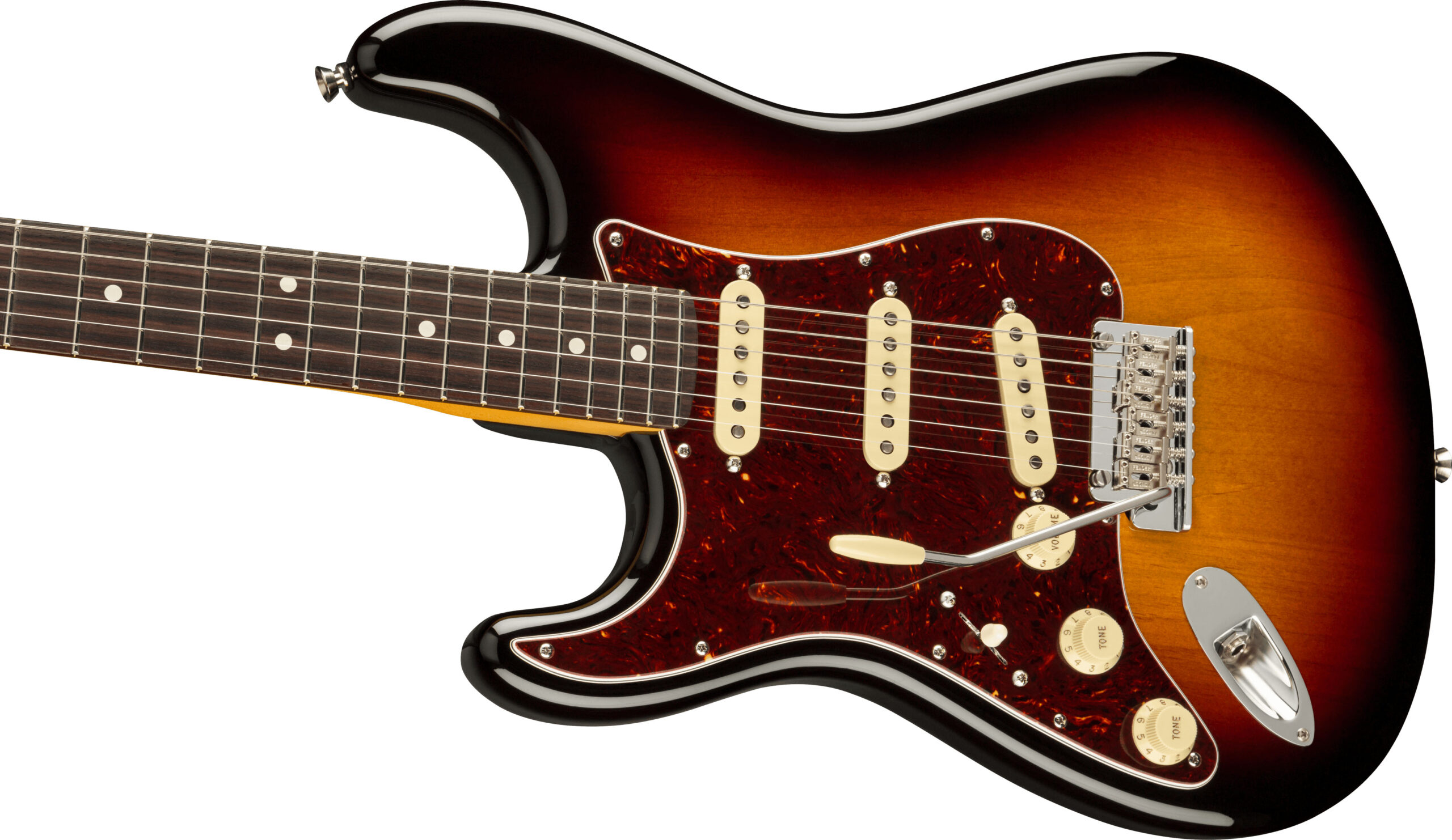 American Professional II Stratocaster® Left-Hand, Rosewood Fingerboard, 3-Color Sunburst - Image 5